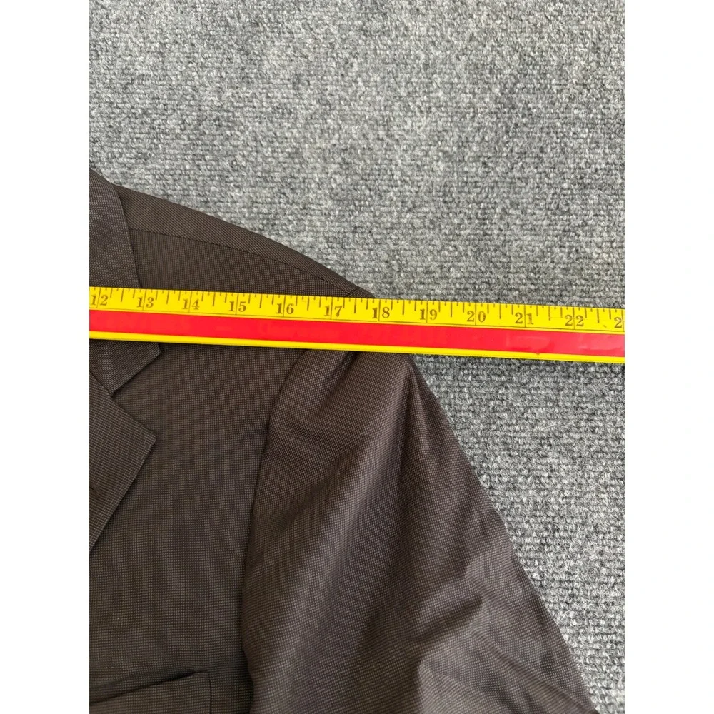 Brooks Brothers Mens 40 Reg Wool Blazer Sport Coat Dark Brown 2 Button USA Made